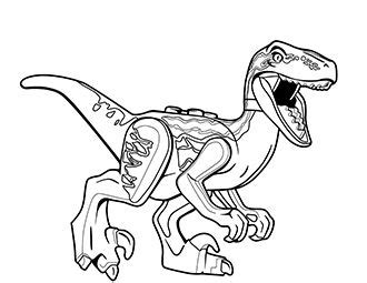 Lego Jurassic World T Rex Coloring Pages