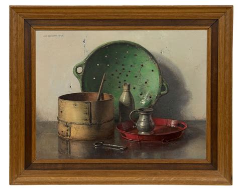 Jan Bogaerts Paintings Prev For Sale Still Life With A Green Strainer