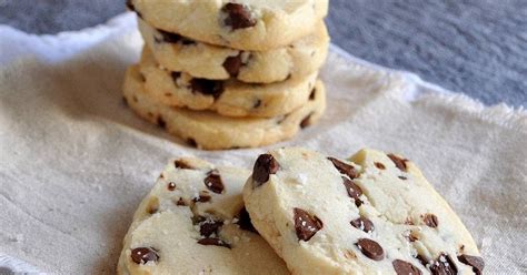 Salted Chocolate Chip Shortbread Cookies Recipe Yummly Recipe