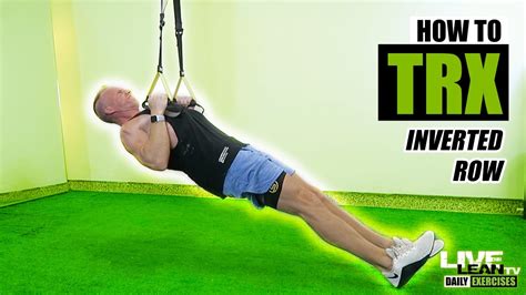 How To Do A Trx Inverted Row Exercise Demonstration Video And Guide Youtube