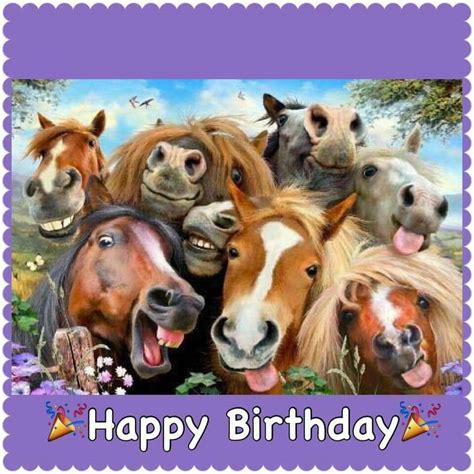 Pin By Tiina Tuul On Greetings Happy Birthday Horse Happy Birthday