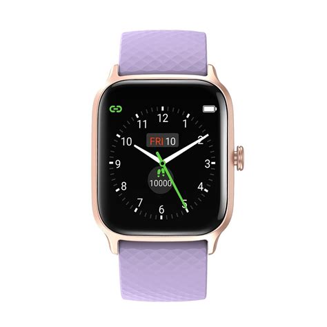 Letsfit Ew1 Smart Watch And Fitness Tracker With Heart Rate Monitor Purple The Home Depot Canada