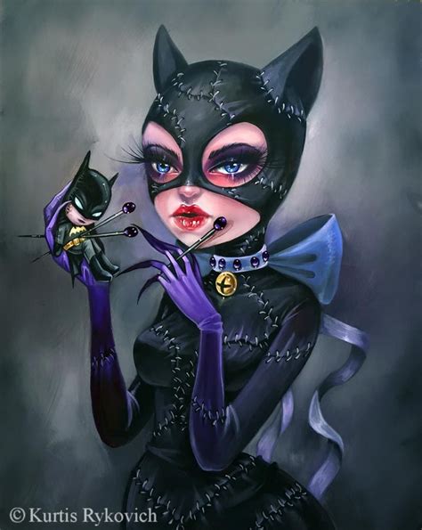 Catwoman Meow Art Illustration By Catwoman Dcvillian Dccomics Dc