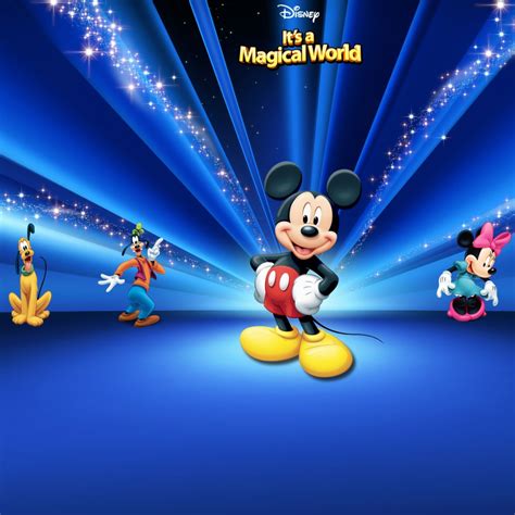 Free Download Disney Characters Dark Blue Ipad Wallpaper Download