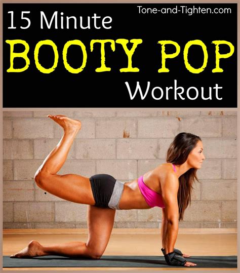 At Home Booty Pop Workout Exercise Tone And Tighten