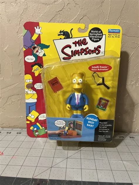2000 Playmates The Simpsons World Of Springfield Wos Sunday Best Bart