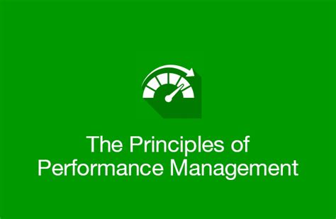 The Principles Of Performance Management Barefoot Elearning