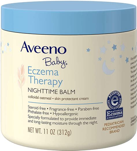 Aveeno Baby Eczema Therapy Nighttime Moisturizing Body Balm Colloidal