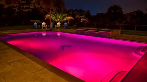 Image Result For Pink Swimming Pools Led Pool Lighting Pool House