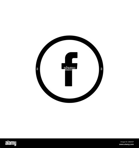 Facebook Icon Black And White Stock Photos And Images Alamy
