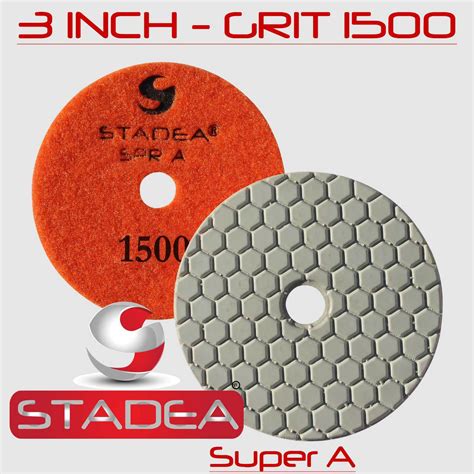 Stadea 3 Dry Diamond Polishing Pads Granite Marble Concrete Polishing