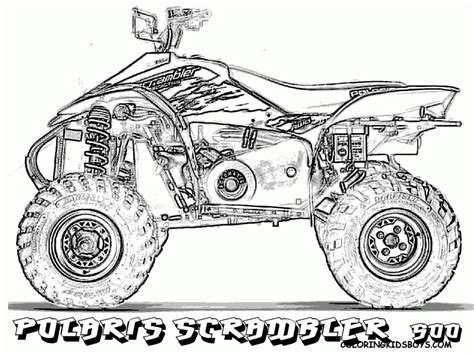 Coloring Pages Of Four Wheelers Coloring Pages