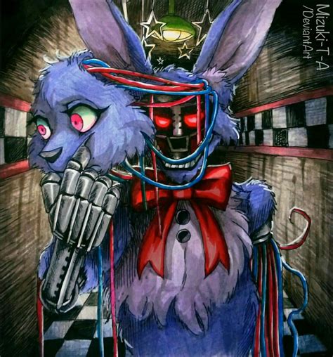 The Mask Of The Lie Withered Bonnie Fnaf By Mizuki T A On Deviantart