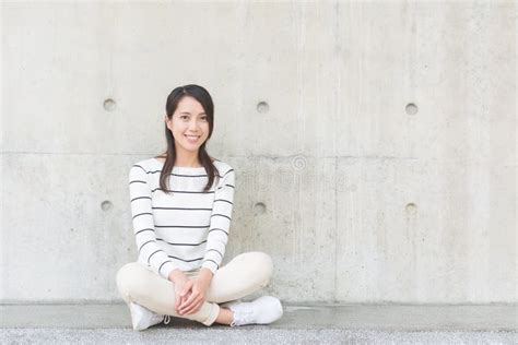 Asian Young Woman Sit Stock Photo Image Of Lady Young 76159396