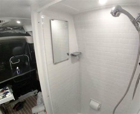 Building A Wet Bath And Shower Into Promaster Diy Camper Van Camper