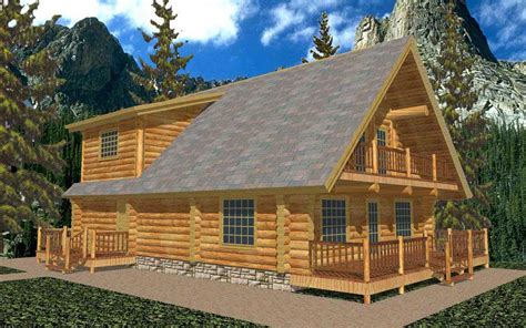 Log Cabin House Plan 2 Bedrooms 3 Bath 2053 Sq Ft Plan 34 106