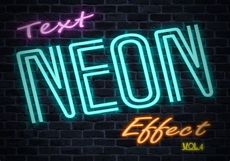 Neon Text Effect Psd Vol4 Free Photoshop Brushes At Brusheezy