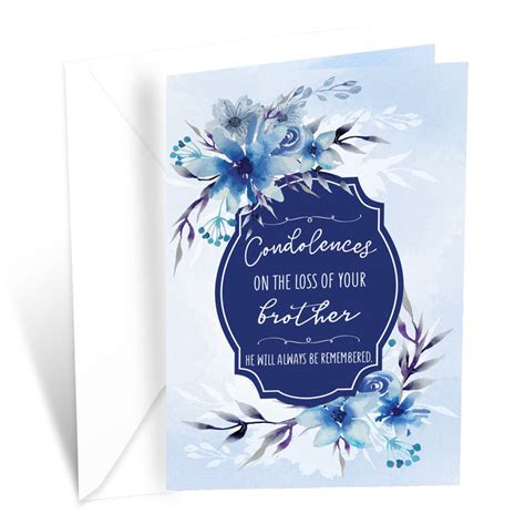 Loss Of Brother Sympathy Card — Prime Greetings