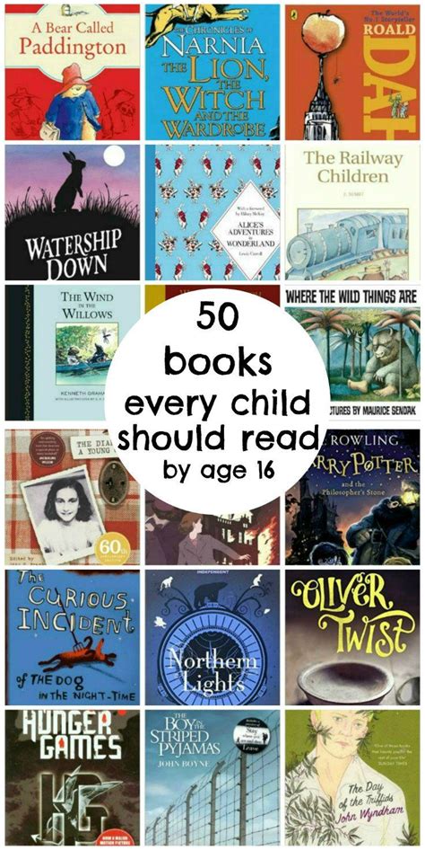 50 Books Every Child Should Read By Age 16 In The Playroom Books