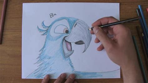 How To Draw Blu From Rio Rio 2 Youtube