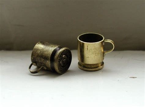 1 Mini Brass Mug Made From Bullet Casing 112 Scale