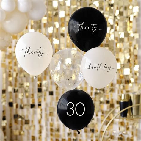 Black Nude Cream And Champagne Gold Th Birthday Party Balloons Ginger Ray