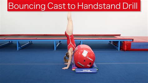 Bouncing Cast To Handstand Drill Gymnastics Lessons Gymnastics Skills Handstand