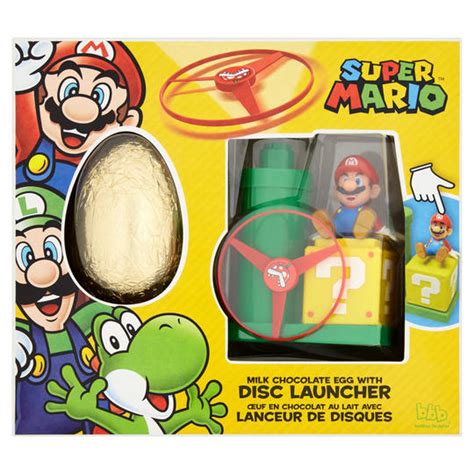 Super Mario Milk Chocolate Egg With Disc Launcher 55g Single