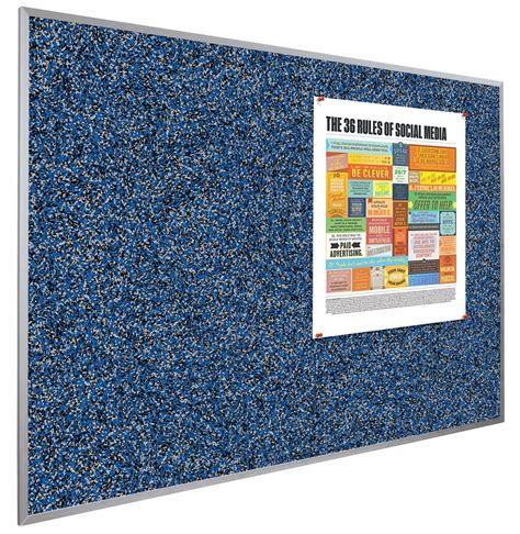 Best Rite Push Pin Bulletin Board Recycled Rubber 18 Inh X 24 Inw