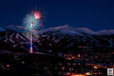 Great Shot Of Fireworks Over Breck Breckenridge Ski Resort