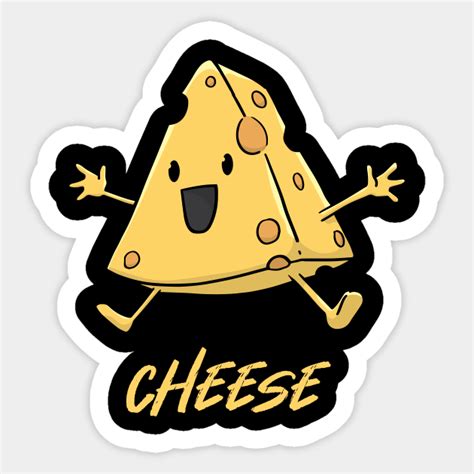 Cheese Lover Kawaii Cheese Sticker Teepublic