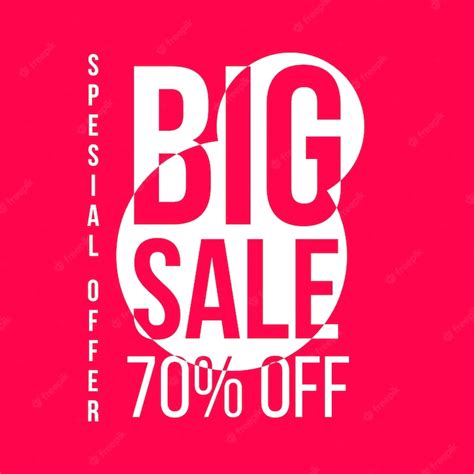 Premium Vector Big Sale Banner Special Offer On Pink