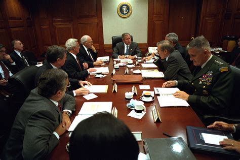 911 President George W Bush With National Security Council Nara