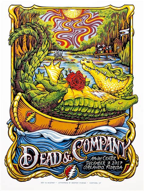 Inside The Rock Poster Frame Blog Aj Masthay Dead And Company Orlando