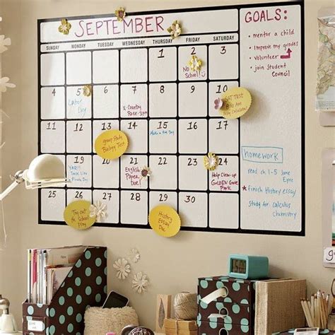 This Dry Erase Calendar Decal To Get All Of Your Commitments And