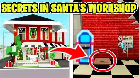 Every Secret In The Santas Workshop House In Roblox Brookhaven Rp