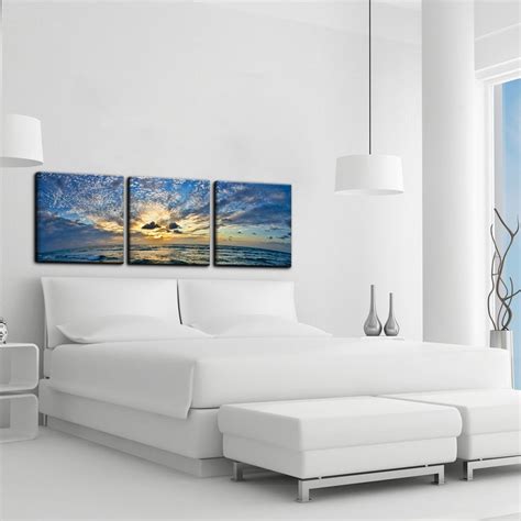 Shop for 3 piece wall art at bed bath & beyond. Christopher Doherty 'Ocean' Canvas Wall Art (3 Piece ...