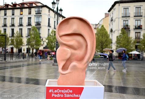 Picture Shows A Big Ear With A Hashtag Reading The Ear Of Pedro