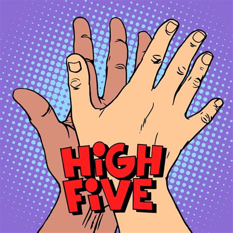 High Five Greeting White Black Hand ~ Illustrations ~ Creative Market