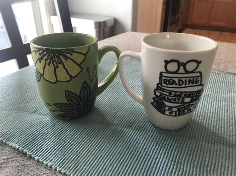 Diy Personalized Mugs Dollar Store Ceramic Mug Oil Based Paint
