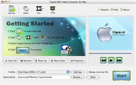 Tipard Mkv Video Converter For Mac Convert Mkv To Avt Mp4 Wav