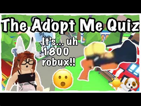 Daily updated the official page of roblox adopt me codes, roblox adopt me codes 2021. The Adopt Me Quiz - YouTube