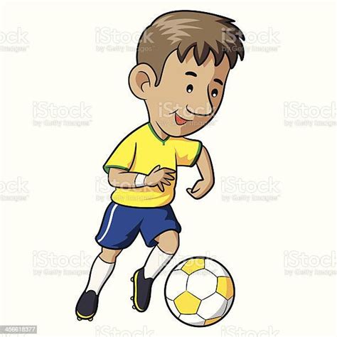 Soccer Kid Cartoon Stock Illustration Download Image Now Active