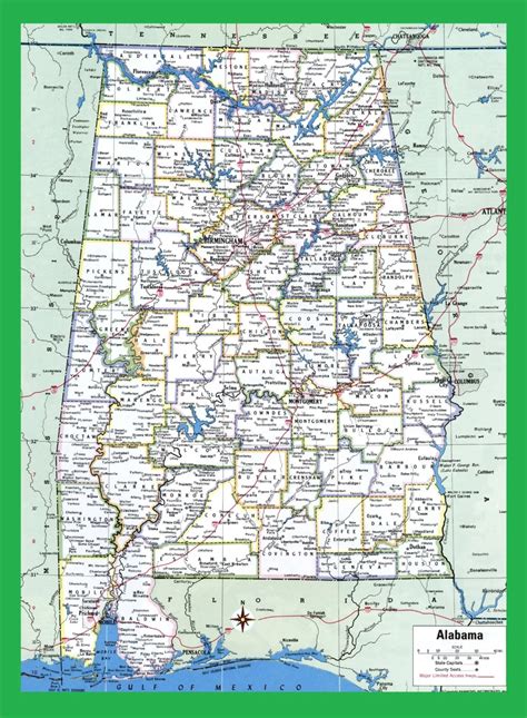 Alabama Usa Maps