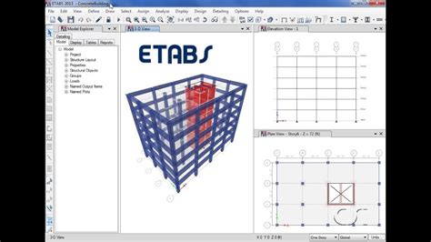 ETABS - 03 Introductory Tutorial Concrete: Watch & Learn ...