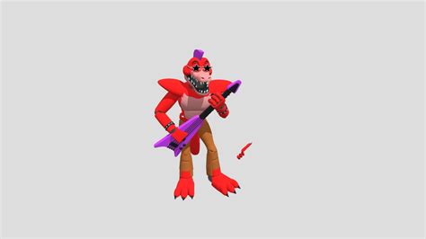 glamrock foxy download free 3d model by infernostrike7 [2aea16a] sketchfab