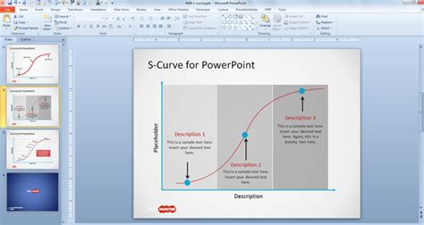 Free S Curve Powerpoint Template Free Powerpoint Templates