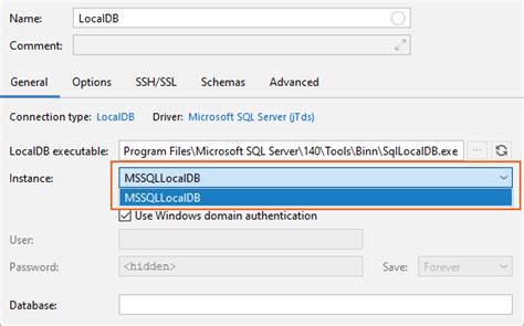 How To Connect To Sql Server Express Localdb Help Datagrip