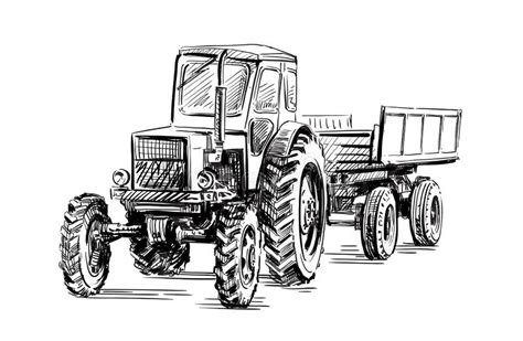 Old Tractor Stock Illustrations 2241 Old Tractor Stock Illustrations