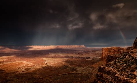 Wallpaper Landscape Sunset Night Rock Nature Sky Rain Clouds